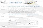 SOA-1490-BP · The Optilab SOA-1490-BP is a semiconductor optical amplifier with high fiber-to-fiber gain, designed to be used in general applications to increase optical launch power