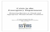 Crisis in the Emergency Department SSVMS FINAL 071615smartmedicalclearance.org/.../2017/09/ssvms-crisis... · crisis are multifactorial. A significant driver of higher ED utilization