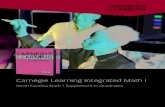 Carnegie Learning Integrated Math I · Table of Contents Module 1 Lesson 1----- 1 Activity 1.1----- 3 Activity 1.2----- 6