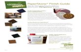 Countertops Green PaperStone Finish Guide · 2016. 4. 29. · Countertops Green ™ Surface preparation options – before applying ˜nish PaperStone® panels have a pleasing, natural