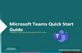 Microsoft Teams Quick Start GuideHold classes, staff collaboration meetings, or trainings over online meetings. Start a meeting rightaway. Add participants directly to a meeting that