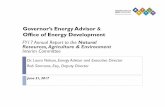 Governor’s Energy Advisor Office of Energy DevelopmentThe Governor’s Office of Energy Development OED’s role per 63M-4-401 A) Serve as resource for advancing energy and mineral