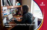 Residence Community Standards handbook 2018-2019...(Victoria Hall, Graduate Residence/ JDUC, Harkness Hall) Open 24 hours Leggett Hall 613-533-2551 (Adelaide Hall, Ban Righ hall, Chown