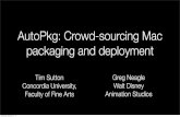 AutoPkg: Crowd-sourcing Mac packaging and deploymentdocs.macsysadmin.se/2014/pdf/AutoPkg_Crowd-sourcing_Mac... · 2014. 9. 17. · AutoPkg: Crowd-sourcing Mac packaging and deployment