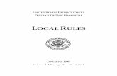 LOCAL RULES - US District Court NH Rules.pdfUNITED STATES DISTRICT COURT. DISTRICT OF NEW HAMPSHIRE. LOCAL RULES. JANUARY 1, 1996. As Amended Through December 1, 2018