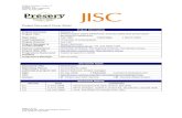 JISC final report template€¦  · Web viewProject Information Project Acronym Preserv 2 Project Title (PReservation Eprint SERVices): towards distributed preservation services