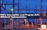 DOE’s Interruptible Load Program (ILP): MERALCO Implementation · ILP implementation in MERALCO spared households from experiencing rotating brownouts during supply shortages Red