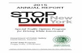 2015 ANNUAL REPORT - monroecounty.gov STOP-DWI... · According to New York State Law, an individual is Driving While Ability Impaired (DWAI) if his/her Blood Alcohol Concentration
