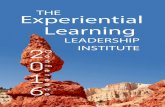 THE Experiential Learning - SUU · 2020. 9. 1. · 6 THE EXPERIENTIAL LEARNING LEADERSHIP INSTITUTE 7 Patricia Jones is the CEO of the Women’s Leadership Institute. The mission