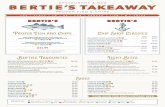 RESTAURANT & BAR BEBERTRT IIEE’’S TAKEAWAYS TAKEAWAY · PROPER FISH & CHIPS RESTAURANT & BAR Proper Fish and Chips BATTERED HADDOCK OR COD SERVED WITH TWICE COOKED CHIPS & TARTARE