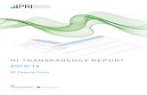 RI TRANSPARENCY REPOR T 201 3 /1 4 - Westpac · BT Financial Group. 1 About this report The PRI Reporting Framework is a key step in the journey towards building a common language