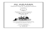 ALABAMAalletting.dot.state.al.us/WEBPROPS/2016/20160527/NTC_May_27_2016.pdfMay 27, 2016  · Re: 201 Calendar Year Notice to Contractors Subscription Alabama Department of Transportation