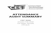 ATTENDANCE AUDIT SUMMARY · CES® 2020 Attendance Audit Summary fi 5 Preface CES is the world’s gathering place for all who thrive on the business of consumer technologies. It has