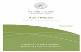 Report Cover - Local Govt. 2 - ND PortalROLETTE COUNTY Independent Auditor’s Report - Continued Other Matters Required Supplementary Information Management has omitted the management’s