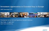 Investment opportunities in Extended Stay in Europe · 2017. 6. 6. · The rapidly growing European extended stay market is overcoming issues related to lack of awareness and consistency,