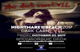 FRIDAY, OCTOBER 27, 2017nightmareonthebeach.com/wp-content/uploads/2017/05/... · Onsite Brand Activation 20 Yes (Size TBD) Yes (Size TBD) Yes (Size TBD) 10 20 - ----10 4 2 Tables