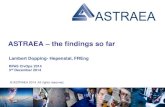 ASTRAEA the findings so far - RPS Info...• ASTRAEA 3 to engage with other (European) work groups to enable shared learning • Use of Virtual Certification documents to help inform