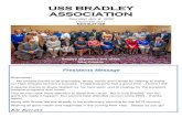 USS BRADLEY ASSOCIATION BRADLEY 2017... · BRADLEY . shipmates. These remarks are recorded as part of the MINUTES of our Business Meeting. A special treat was a report by shipmates
