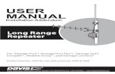 07395.258 Manual VP2 Long Range Wireless Repeater Installation · 2020. 7. 30. · 1 Welcome! The Long Range Repeater can be used with any wireless Vantage Pro2 ™ or Vantage Vue