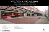 OFFI CE/RETAIL SPACE FOR LEASE · VANCOUVER, BRITISH COLUMBIA CONTACT US Michael White Senior Sales Associate ... FOR LEASE 1149 HAMILTON STREET VANCOUVER, BRITISH COLUMBIA LOCATION