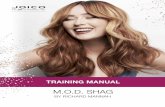 M.O.D. SHAG - Joico€¦ · top crown triangle sections to create a new guideline. NOTE: This section is disconnected. Take a vertical parting, elevate straight up, and cut from short