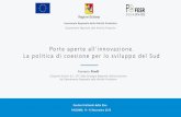 Porte aperte all'innovazione. La politica di coesione per ... · «Smart Cities & Communities» è l’ambito di innovazione S3 Sicilia 2014-2020 più selezionato dalle PMI siciliane.