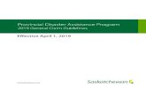 Table of Contents · PDAP Regulations and guidelines closely follow Public Safety Canada’s Disaster Financial Assistance Arrangements (DFAA) program guidelines. Examples of natural