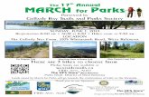 MARCH for Parks poster March for Parks.pdf · Thank you to our Sponsors March for Parks West Kelowna, BC Gellatly Bay Trails and Parks Society Rotary Club of Westbank and West Kelowna