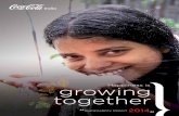Happiness is growing together - Official Coca-Cola Site · Happiness is Sustainability Report 2014. 2. Coca-Cola India Sustainability Report 2014 3 growing together Happiness is Sustainability
