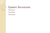 Services Interface Structure · optimize system-call performance, the kernel assembles routines within kernel space to minimize the path that the system call must take through the