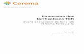 Panorama des tarifications TER - cerema.fr€¦ · Panorama des tarifications TER avant application de la loi de réforme ferroviaire Cerema Territoires et ville – 2016 3 Remerciements