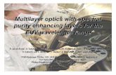 Multilayer optics with spectral purity enhancing layers ...euvlsymposium.lbl.gov/pdf/2005/poster/2-ML-04 Louis_FOM Poster.pdf · M. Richter, et al, Nucl. Instr. Meth. 467-468, 605-608