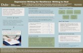 Expressive Writing for Resilience: Writing to Heal€¦ · SELECT QUOTES on a scale of 1 to 10 and briefly described how their writing went. We then determined the median meaningfulness