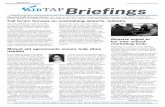 Briefings - AirTAP€¦ · Winter 2013 Vol. 13, No. 1 The 2013 Fall Forum will be held in Minneapolis, MN. More details will be posted at . Special Fall Forum Issue: This issue of