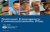 National Emergency Communications Plan July 2008€¦ · emergency communications at the Federal, State, and local levels, and to support the NECP implementation. Communications investments