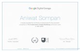 Digital Garage Certificate - aniwat.com Digital Marketing certificate.pdf · gle Digital Garage is hereby awarded this certificate of achievement for the successful completion of