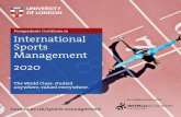 International Sports Management Prospectus 2020...a similar slideshow presentation programme capable of saving to PDF. For more information about computer requirements, please visit: