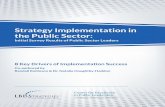 Strategy Implementation in the Public Sector€¦ · implementation gap exists in the public sector with some variation in intensity amongst the factors that drive execution. For