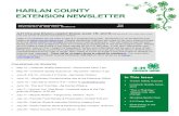 HARLAN COUNTY EXTENSION NEWSLETTER newsletter final 2016.pdfHARLAN COUNTY EXTENSION NEWSLETTER In This Issue Tractor Safety Courses Livestock Quality Assur- ance “This n That Day