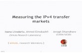 Livadariu Measuring IPv4 transfer markets · • Transferred address blocks account for ~2.67% of the IPv4 space • 47% of the transferred space comes from ARIN 0x100 5x103 10x103