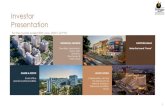Investor Presentation · LUXURY HOTELS Collaboration with the top brand such as Marriott, Sheraton, Oakwood and Hilton Group GRADE A OFFICE Smart office spaces in prime localities