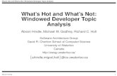 What's Hot and What's Not: Windowed Developer Topic Analysissoftwareprocess.es/x/x/pres1.pdfWhat's Hot and What's Not: Windowed Developer Topic Analysi s 2001 Jul 26 update Allow TABLES