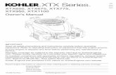 XTX650, XTX675, XTX775, FRC XTX950, XTX1100 Owner's Manualresources.kohler.com/power/kohler/enginesUS/pdf/14_590_42_EN.pdf · side with air cleaner facing up. Drain oil into appropriate