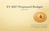 FY 2017 Proposed Budget - TownNewsbloximages.newyork1.vip.townnews.com/mdjonline.com/... · includes the Title Ad Valorem (TAVT) adjustments. Budget increased by $14.4 million due