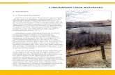 3 INDIANFARM CREEK WATERSHEDdepartment/deptdocs.nsf/ba3468a2a8681f6… · Indianfarm Creek flows into Pincher Creek, which eventually reaches the Oldman River. Water flow in the creek