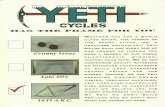 Yeti Cycles - Retro · When man first rode the earth the elevated bike was the obvious choice for maximum tire slearance. Darwin's Theory on the elevated chainstay bicycle.