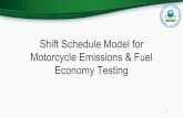 Shift Schedule Model for Motorcycle Emissions & Fuel ......• 100 up-shift gear changes (average) 5 . 40-49 12% . AGE GROUP (YRS) 60+ 8% 30-39 25% . PREFERRED RIDING INTEREST . Sport