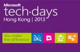 OSP126: An Introduction to Windows Azure Activedownload.microsoft.com/documents/hk/technet/techdays2013/Day … · •OSP126: An Introduction to Windows Azure Active Directory and