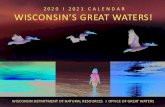 2020 i 2021 calenD ar Wisconsin’s Great Waters! · 1. People enjoying Wisconsin’s Great Waters – Great Lakes and Mississippi River. Images of the many ways people interact with