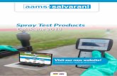 Spray Test Productsaams- 

Spray Test Products Catalogue 2018 Visit our new website!